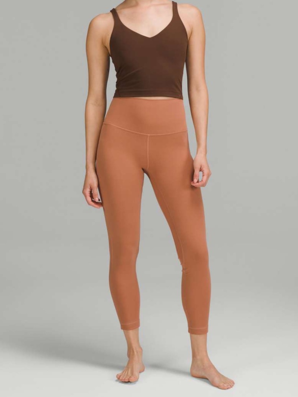 Lululemon Align Pant 25” Size 6 Dusty Clay High Rise  Leggings Activewear Yoga